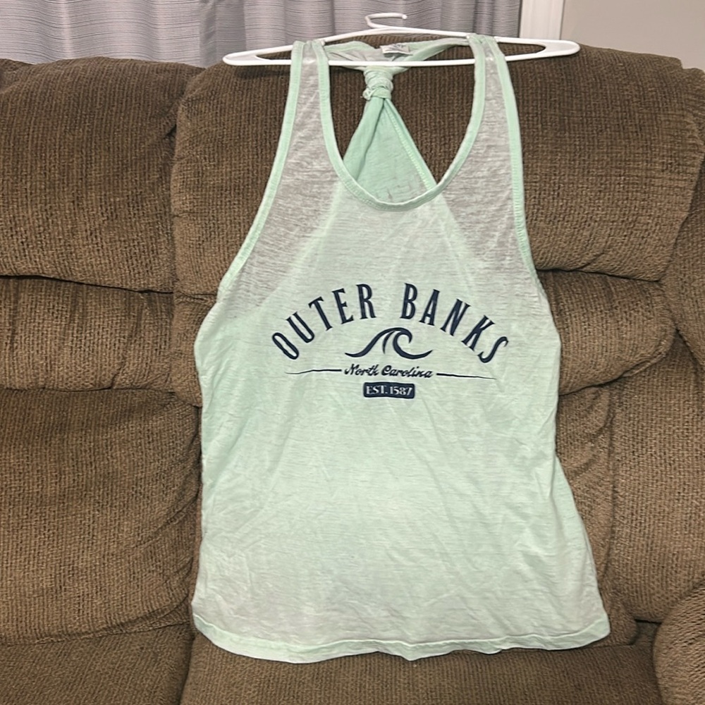outer banks racer back tank top